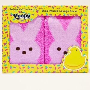 BBW Peeps Shea Infused Lounge Socks NWT